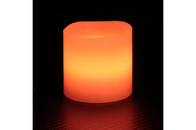 Flammefrie LED-stearinlys 24 stk med fjernkontroll varmhvit - Rosa - Øvrig julebelysning