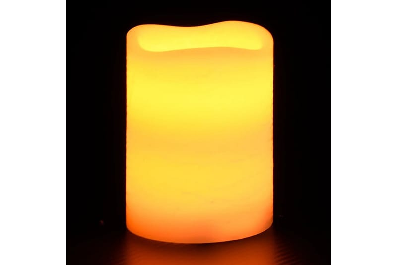Flammefrie LED-stearinlys 24 stk med fjernkontroll varmhvit - Rosa - Øvrig julebelysning