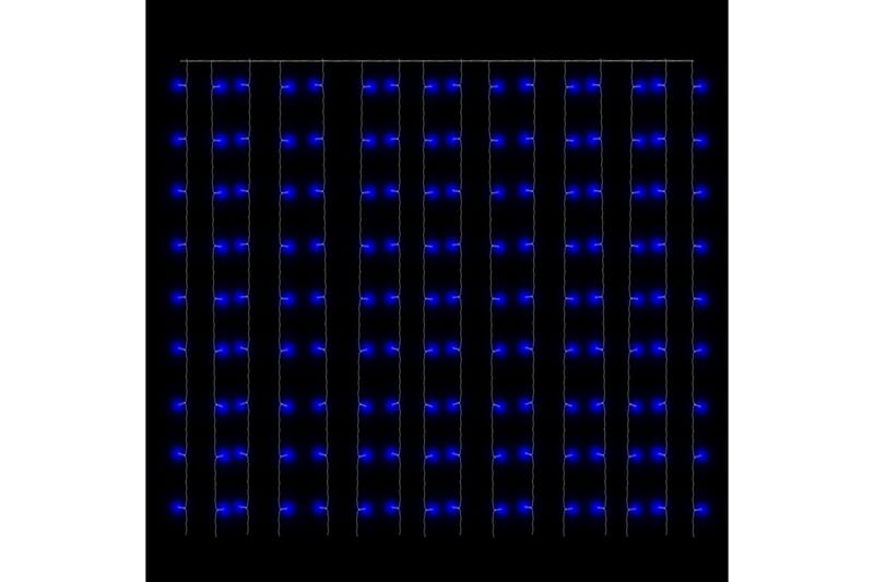 LED-eventyrlysgardin 3x3m 300 LED blå 8 funksjoner - Blå - Belysning - Julebelysning - Øvrig julebelysning