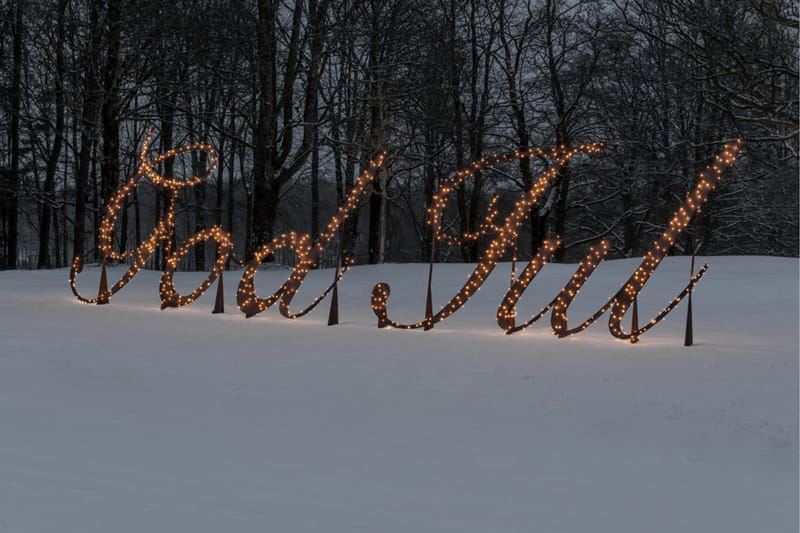 Slynge 1000 varmehvite LED Svart - Konstsmide - Øvrig julebelysning - Lysslynge