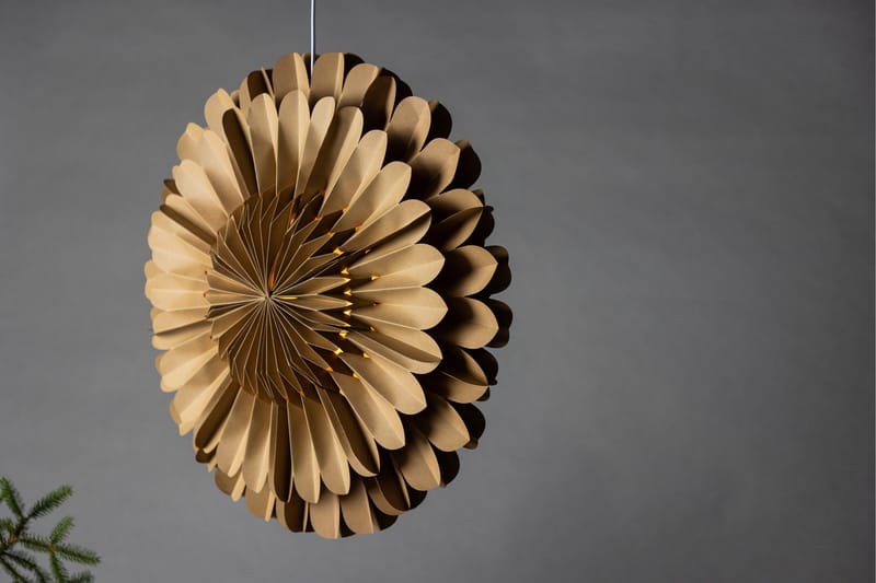 Järvsön Adventsstjerne / Julelampe 60 cm - Brun - Belysning - Julebelysning - Julelys