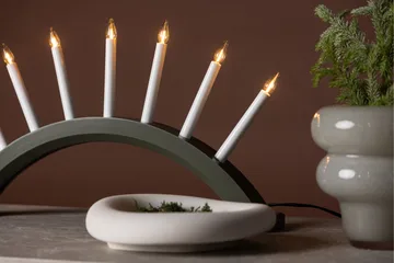 Kebnekaise Lysestake - Grønn - Belysning - Julebelysning - Adventsstake