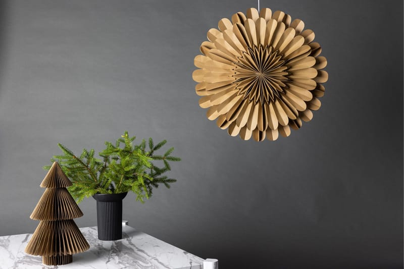 Järvsön Adventsstjerne / Julelampe 60 cm - Brun - Belysning - Julebelysning - Julelys