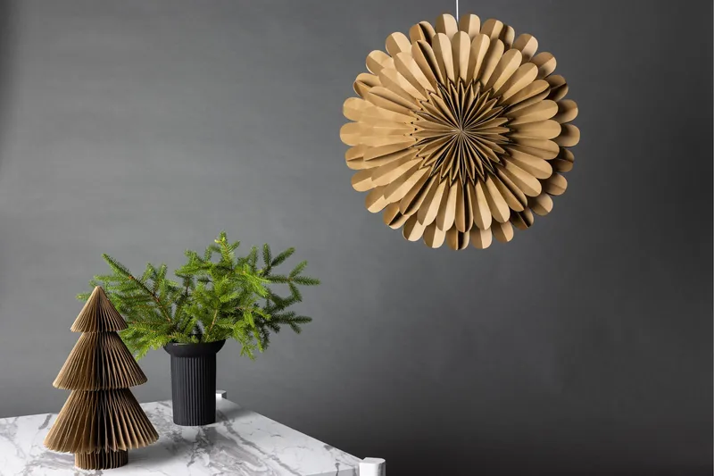 Järvsön Adventsstjerne / Julelampe 60 cm - Brun - Belysning - Julebelysning - Julelys