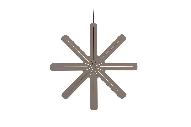 Säfsen Adventsstjerne / Julelampe 60 cm, Mokka