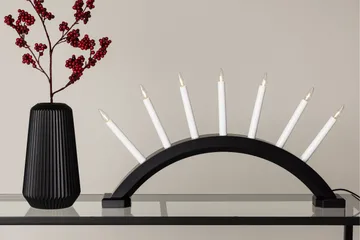 Kebnekaise Lysestake - Svart - Belysning - Julebelysning - Adventsstake