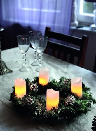 Advent LED-kubbelys 4-pakning 5 cm - hvit - Belysning - Julebelysning - Øvrig julebelysning