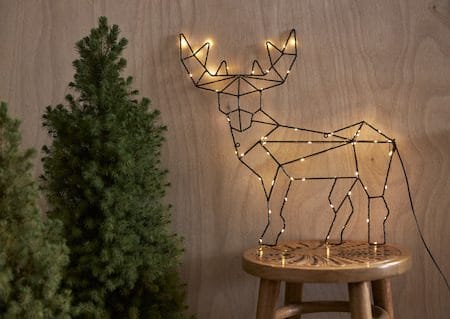 Cupid innendørsdekorasjon med belysning 47 cm - svart - Belysning - Julebelysning - Øvrig julebelysning