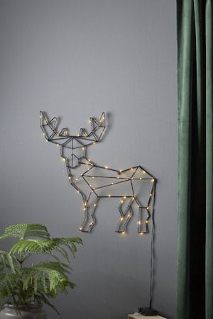 Cupid innendørsdekorasjon med belysning 47 cm - svart - Belysning - Julebelysning - Øvrig julebelysning