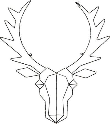 Cupid innendørsdekorasjon med belysning 52 cm - svart - Belysning - Julebelysning - Øvrig julebelysning
