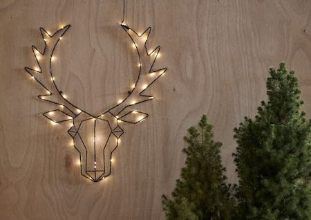 Cupid innendørsdekorasjon med belysning 52 cm - svart - Belysning - Julebelysning - Øvrig julebelysning