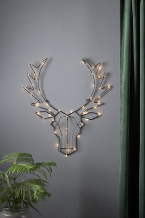 Cupid innendørsdekorasjon med belysning 52 cm - svart - Belysning - Julebelysning - Øvrig julebelysning