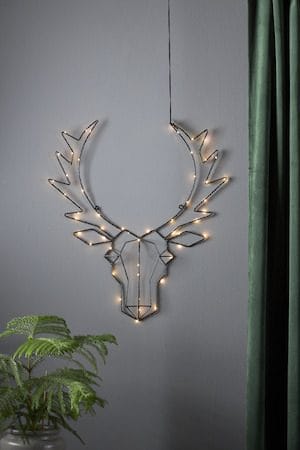Cupid innendørsdekorasjon med belysning 52 cm - svart - Belysning - Julebelysning - Øvrig julebelysning