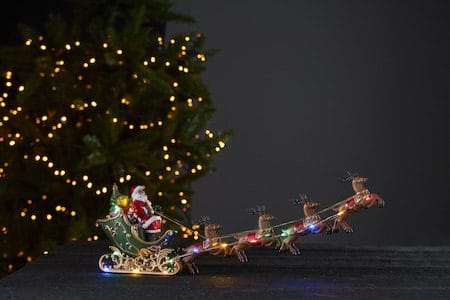 Deerville innendørsdekorasjon 48 cm - flerfarget - Belysning - Julebelysning - Øvrig julebelysning
