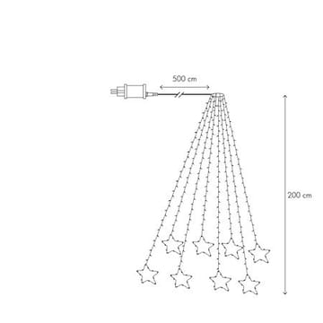 Dew Drop Tree Light juletreslynge 200 cm - transparent - Belysning - Julebelysning - Julelys