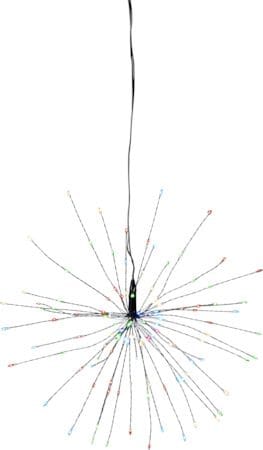 Firework hengende dekorasjonsbelysning 26 cm - svart - Belysning - Julebelysning - Øvrig julebelysning