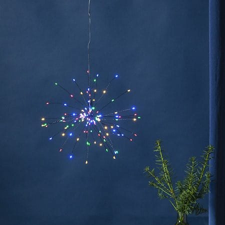 Firework hengende dekorasjonsbelysning 26 cm - svart - Belysning - Julebelysning - Øvrig julebelysning