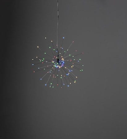 Firework hengende dekorasjonsbelysning 26 cm - svart - Belysning - Julebelysning - Øvrig julebelysning