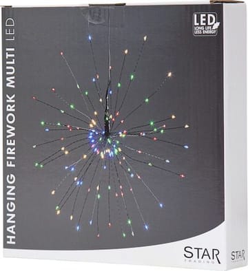 Firework hengende dekorasjonsbelysning 26 cm - svart - Belysning - Julebelysning - Øvrig julebelysning