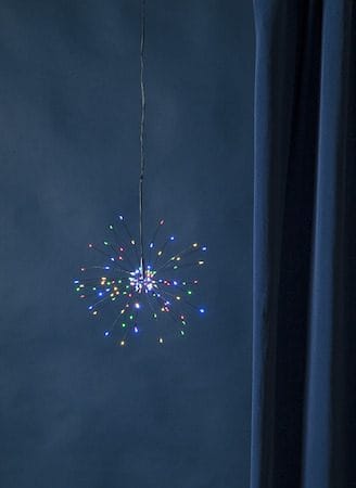 Firework hengende dekorasjonsbelysning 26 cm - svart - Belysning - Julebelysning - Øvrig julebelysning