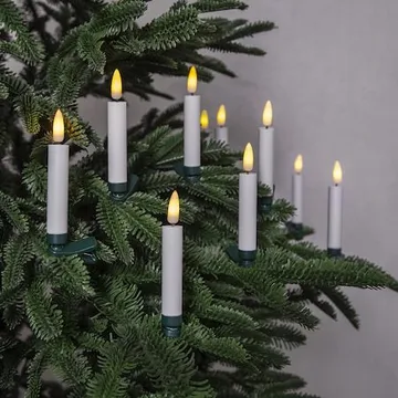 Flamme juletrebelysning - hvit og grønn - Belysning - Julebelysning - Julelys