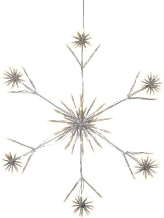 Flower Snowflake silhuett 60 cm, hvit