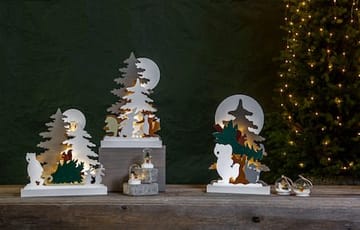 Forest Friends innendørs dekorasjonsbelysning 28 cm - flerfarget - Belysning - Julebelysning - Øvrig julebelysning