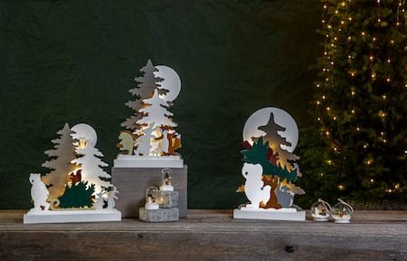Forest Friends innendørs dekorasjonsbelysning 28 cm - flerfarget - Belysning - Julebelysning - Øvrig julebelysning