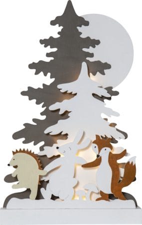 Forest Friends innendørs dekorasjonsbelysning 28 cm - flerfarget - Belysning - Julebelysning - Øvrig julebelysning