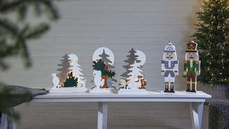 Forest Friends innendørs dekorasjonsbelysning 28 cm - flerfarget - Belysning - Julebelysning - Øvrig julebelysning