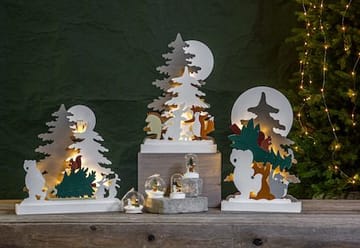 Forest Friends innendørs dekorasjonsbelysning 28 cm - flerfarget - Belysning - Julebelysning - Øvrig julebelysning