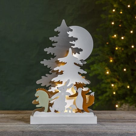 Forest Friends innendørs dekorasjonsbelysning 28 cm - flerfarget - Belysning - Julebelysning - Øvrig julebelysning