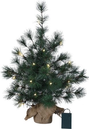 Furu lite juletre med belysning 60 cm - grønn - Belysning - Julebelysning - Øvrig julebelysning