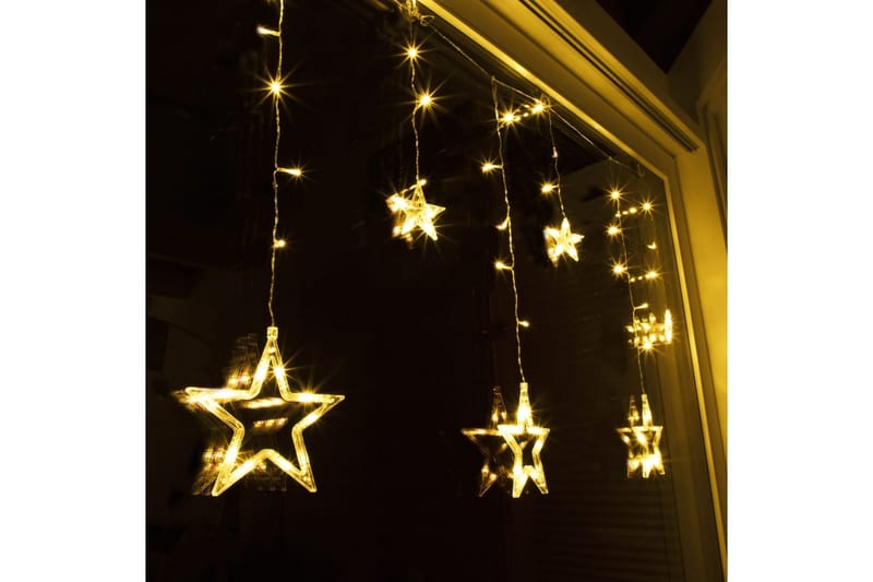 HI Stjernelysgardin Fairy med 63 lysdioder - Brun - Øvrig julebelysning
