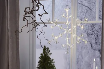 Icy snøfnugg 40 cm - transparent - Belysning - Julebelysning - Øvrig julebelysning