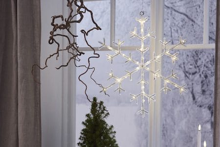 Icy snøfnugg 40 cm - transparent - Belysning - Julebelysning - Øvrig julebelysning