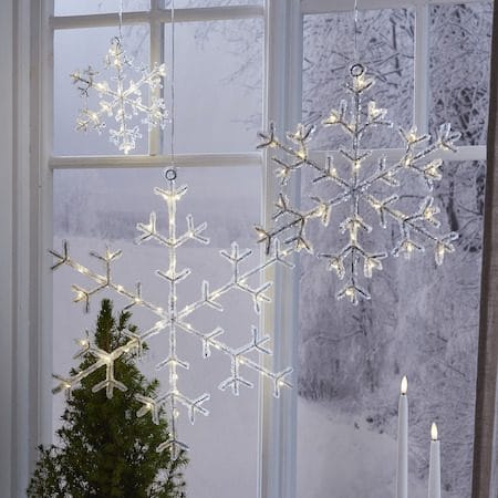 Icy snøfnugg 40 cm - transparent - Belysning - Julebelysning - Øvrig julebelysning