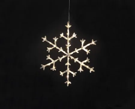 Icy snøfnugg 40 cm - transparent - Belysning - Julebelysning - Øvrig julebelysning