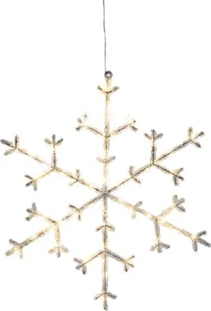 Icy snøfnugg 40 cm - transparent - Belysning - Julebelysning - Øvrig julebelysning