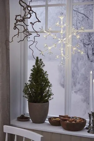 Icy snøfnugg 40 cm - transparent - Belysning - Julebelysning - Øvrig julebelysning