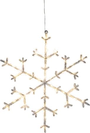 Icy snøfnugg 40 cm - transparent - Belysning - Julebelysning - Øvrig julebelysning