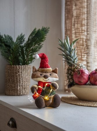 Joylight dekorasjonsfigur 12 cm - brun - Belysning - Julebelysning - Øvrig julebelysning
