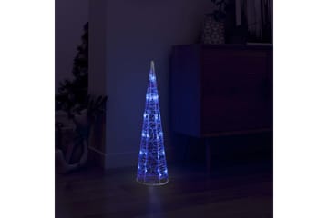 Dekorativ LED-lyskjegle akryl blå 60 cm - Blå - Belysning - Julebelysning - Julelys ute