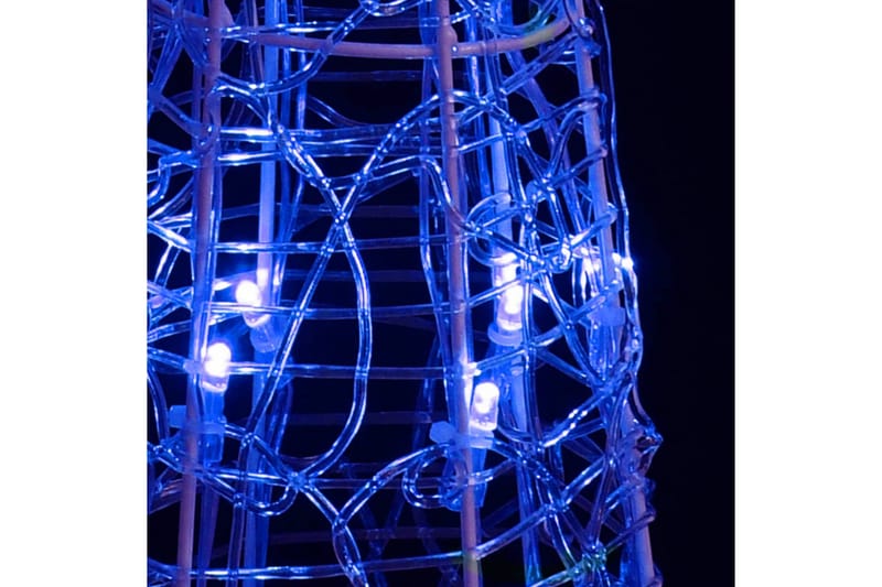 Dekorativ LED-lyskjegle akryl blå 90 cm - Blå - Julelys ute
