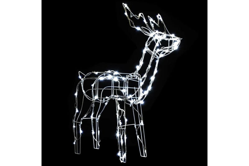 Julelys dekorasjon reinsdyr 3 deler 229 LEDs - Hvit - Julelys ute