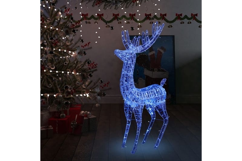 Julereinsdyr akryl 250 LED 180 cm blå - Blå - Julelys ute