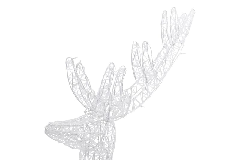 Julereinsdyr akryl 250 LED 180 cm varmhvit - Hvit - Julelys ute