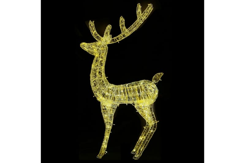 Julereinsdyr akryl 250 LED 180 cm varmhvit - Hvit - Julelys ute