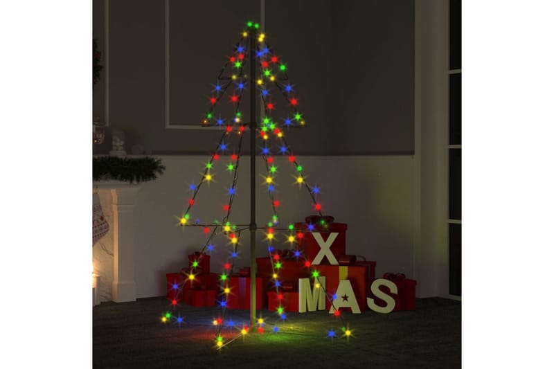 Juletre kjegle 160 LED innendørs og utendørs 78x120 cm - Julelys ute