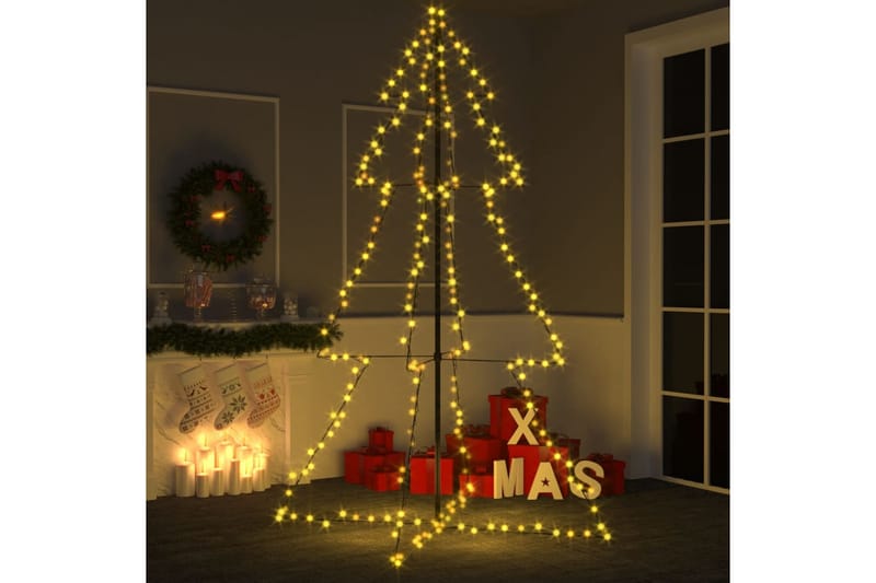 Juletre kjegle 240 LED innendørs og utendørs 118x180 cm - Julelys ute